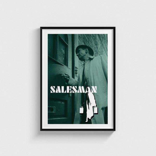 Salesman film posteri, siyah çerçeveli tablo