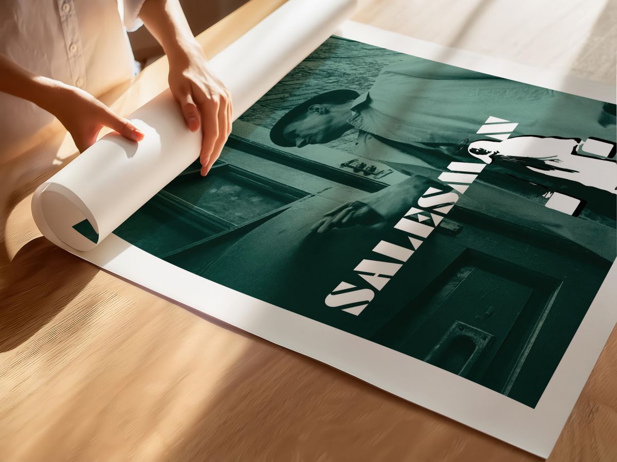 Salesman (1969) Film Posteri, rulo yapılmış çerçevesiz poster