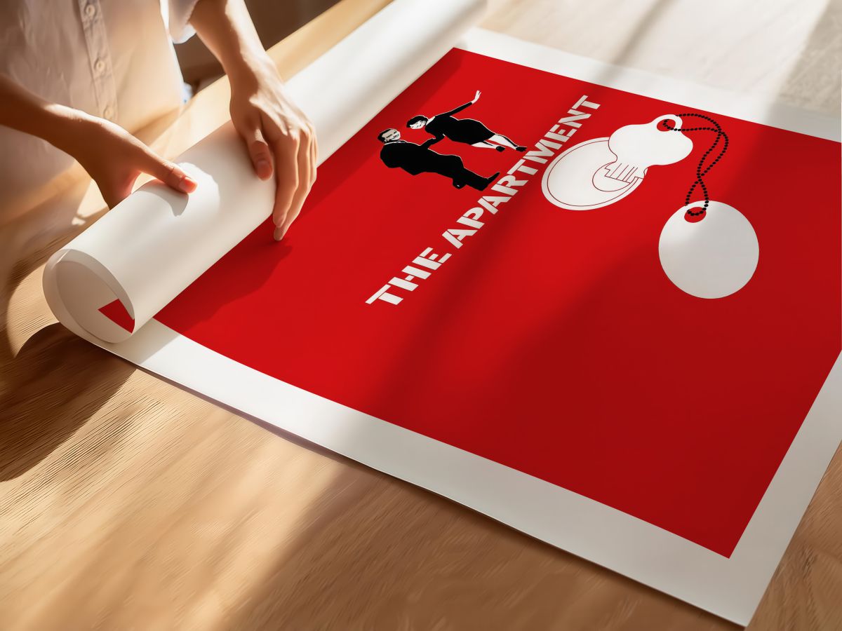 The Apartment (1960) Film Posteri, rulo yapılmış çerçevesiz poster