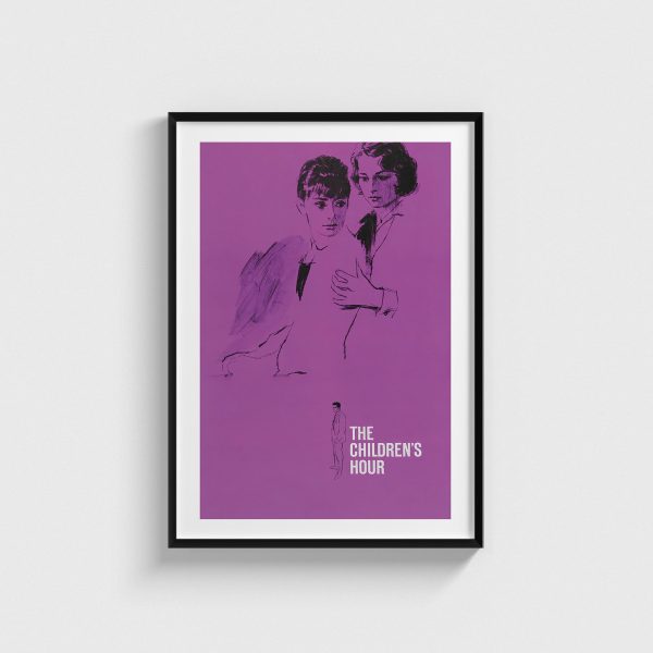 The Children's Hour film posteri, siyah çerçeveli tablo