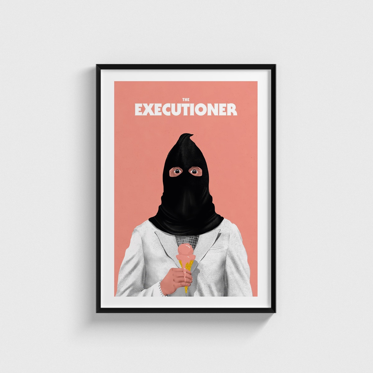The Executioner film posteri, siyah çerçeveli tablo