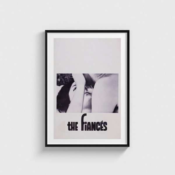 The Fiancés film posteri, siyah çerçeveli tablo