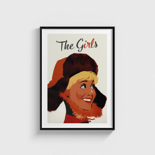 The Girls film posteri, siyah çerçeveli tablo