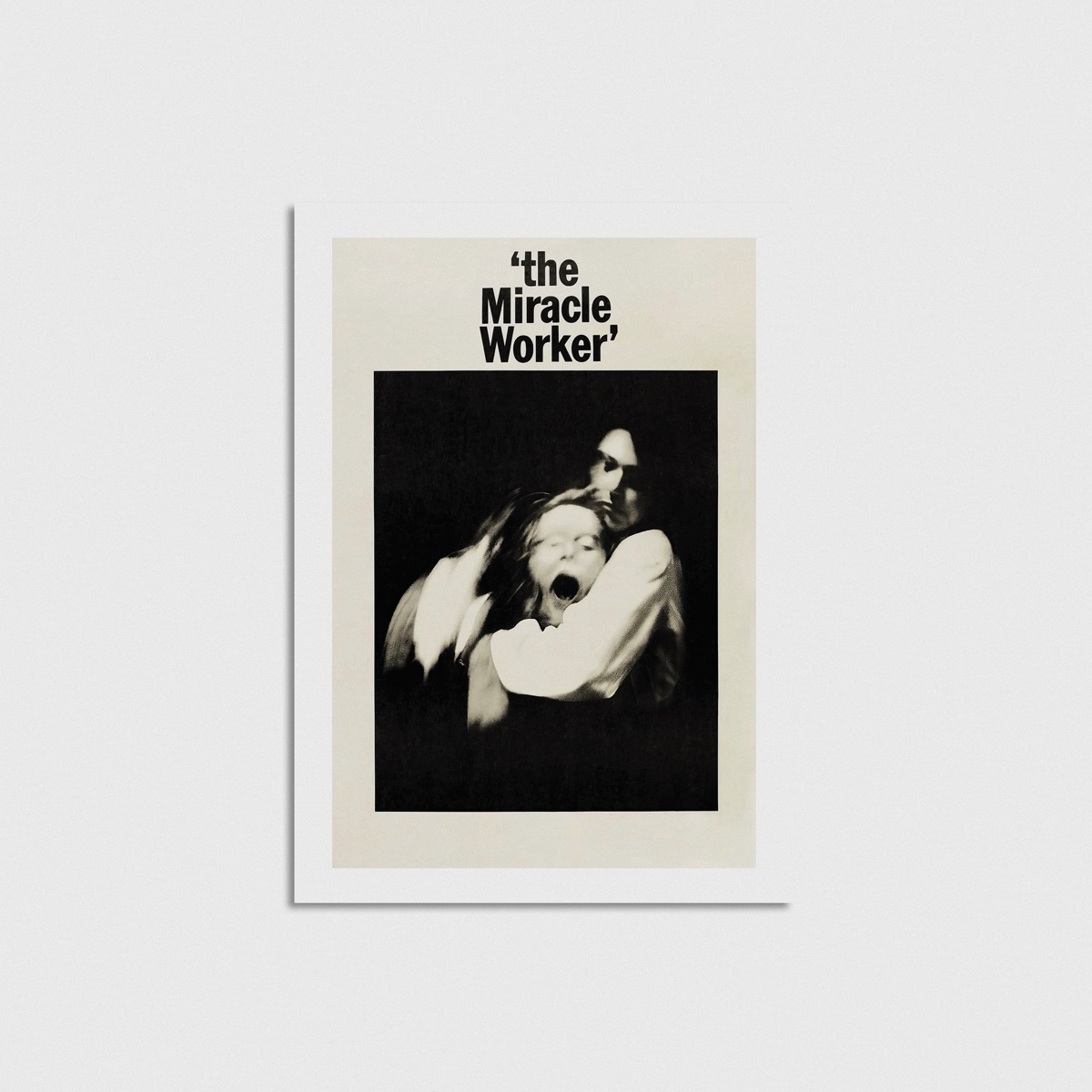 The Miracle Worker film posteri, çerçevesiz poster