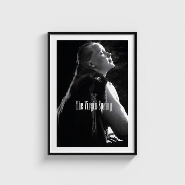 The Virgin Spring film posteri, siyah çerçeveli tablo