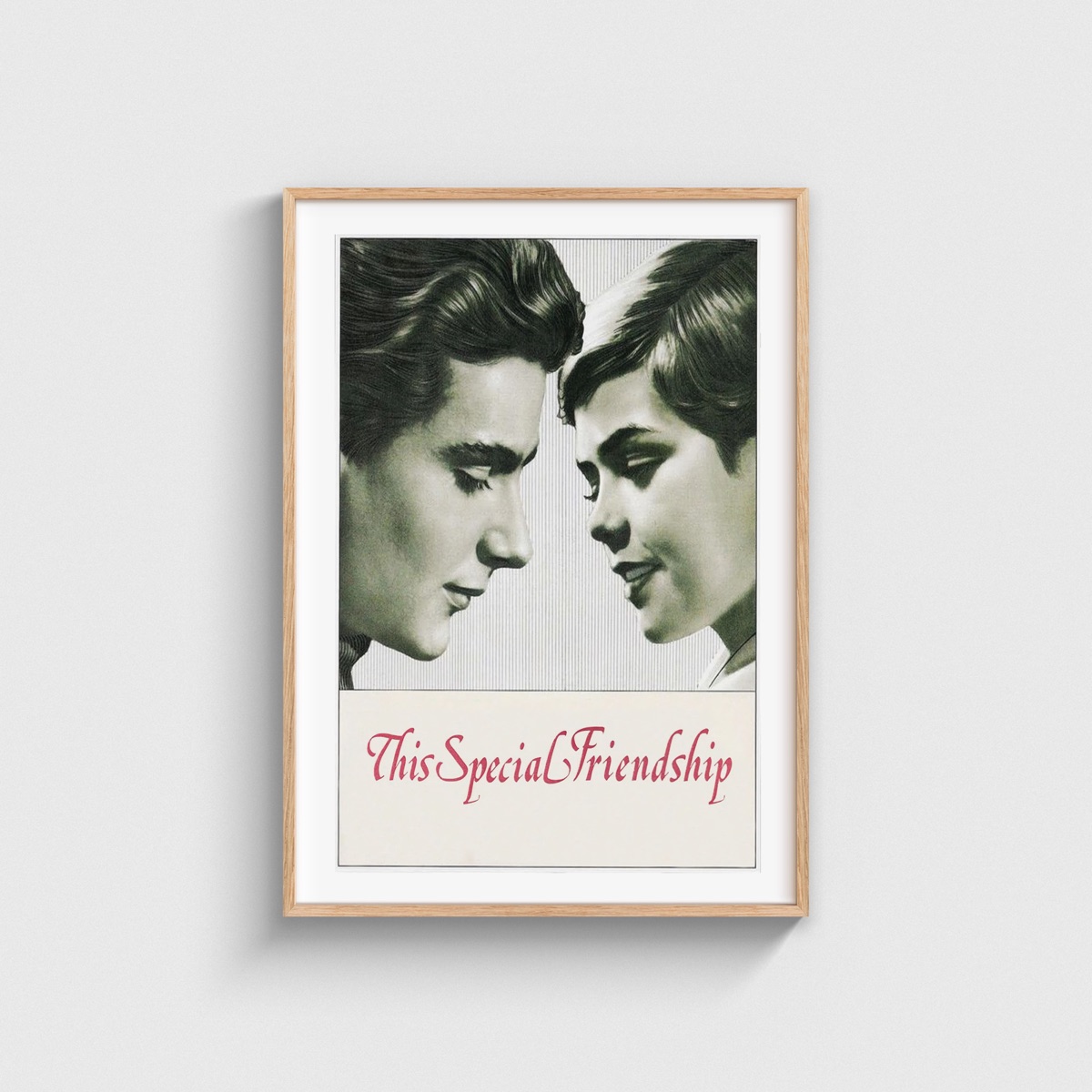 This Special Friendship film posteri, ahşap çerçeveli tablo
