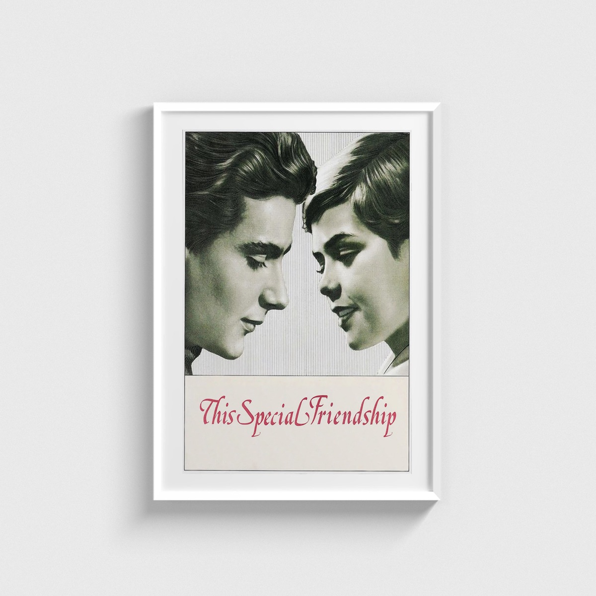 This Special Friendship film posteri, beyaz çerçeveli tablo