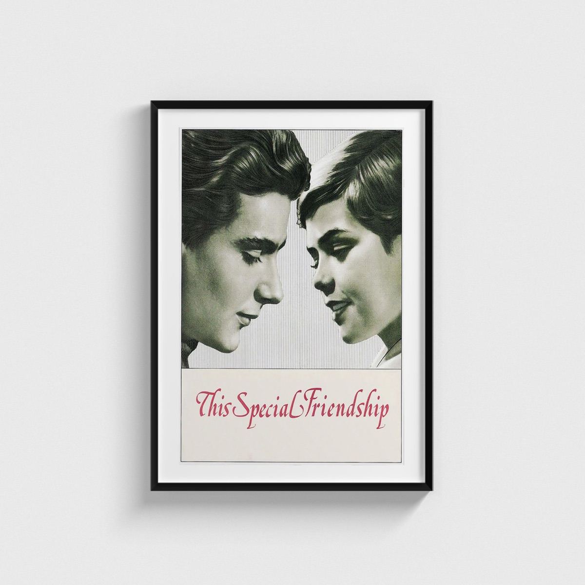 This Special Friendship film posteri, siyah çerçeveli tablo