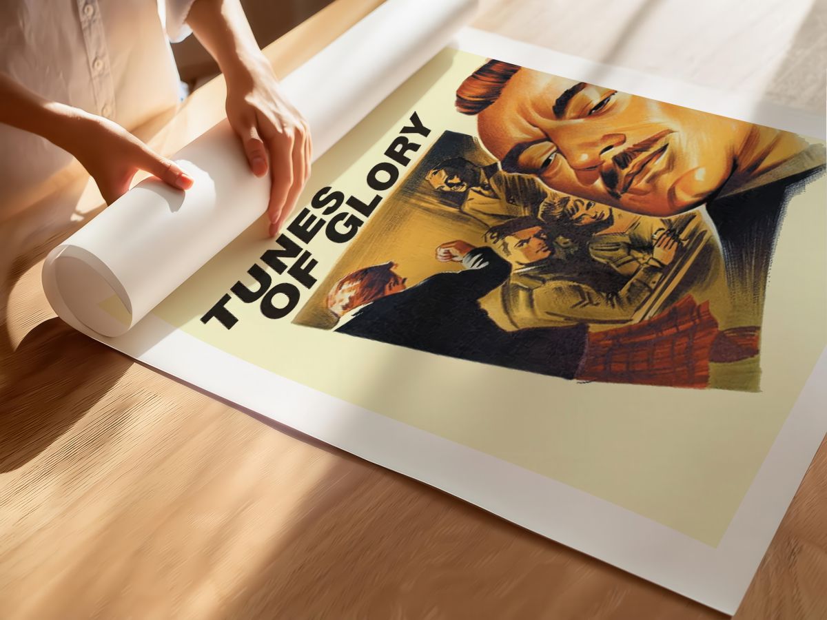 Tunes of Glory (1960) Film Posteri, rulo yapılmış çerçevesiz poster