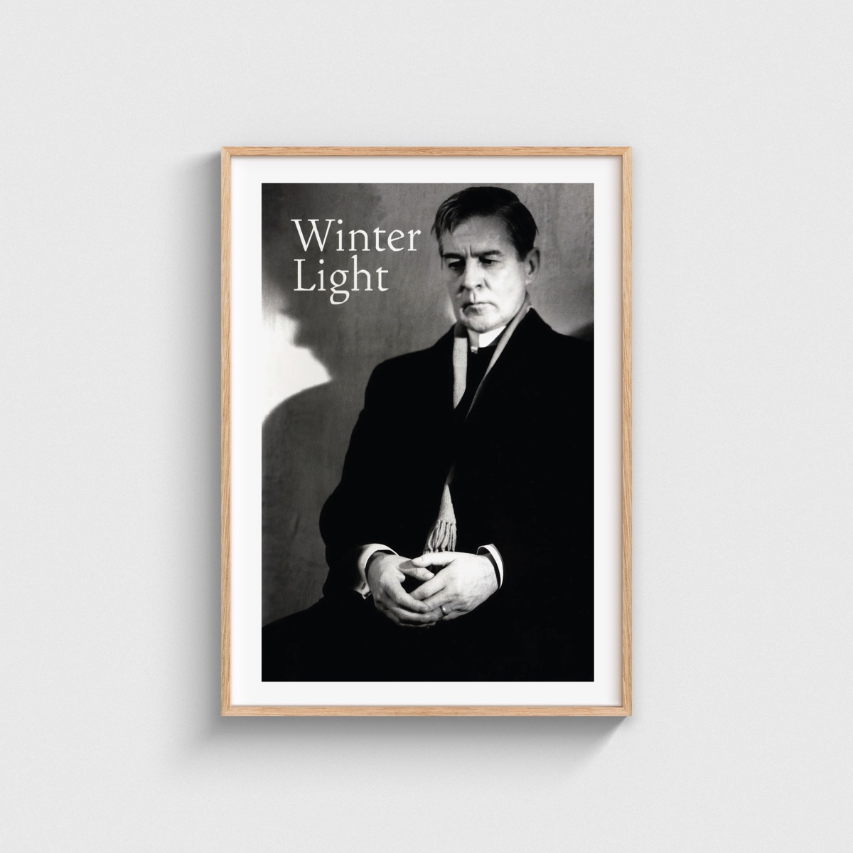 Winter Light film posteri, ahşap çerçeveli tablo