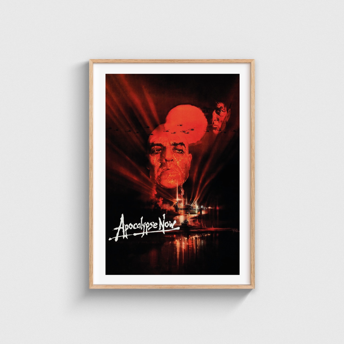 Apocalypse Now film posteri, ahşap çerçeveli tablo