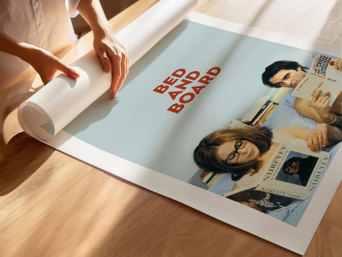 Bed and Board (1970) Film Posteri, rulo yapılmış çerçevesiz poster