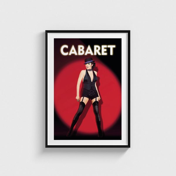 Cabaret film posteri, siyah çerçeveli tablo