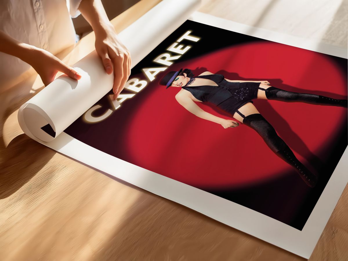 Cabaret (1972) Film Posteri, rulo yapılmış çerçevesiz poster
