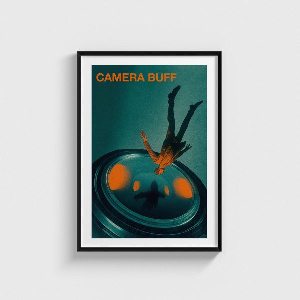 Camera Buff film posteri, siyah çerçeveli tablo