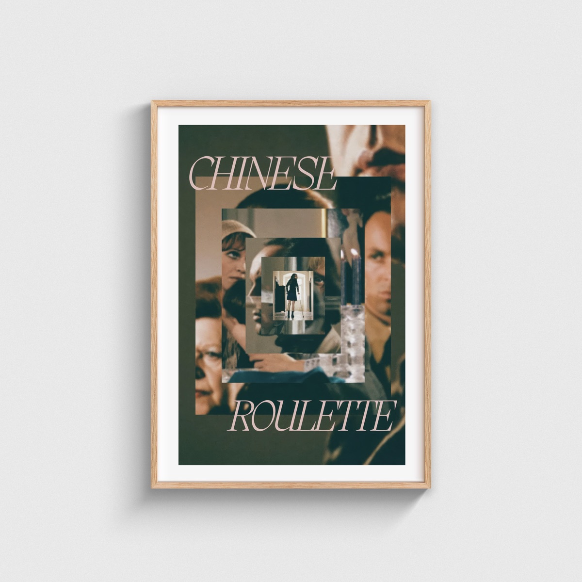 Chinese Roulette film posteri, ahşap çerçeveli tablo