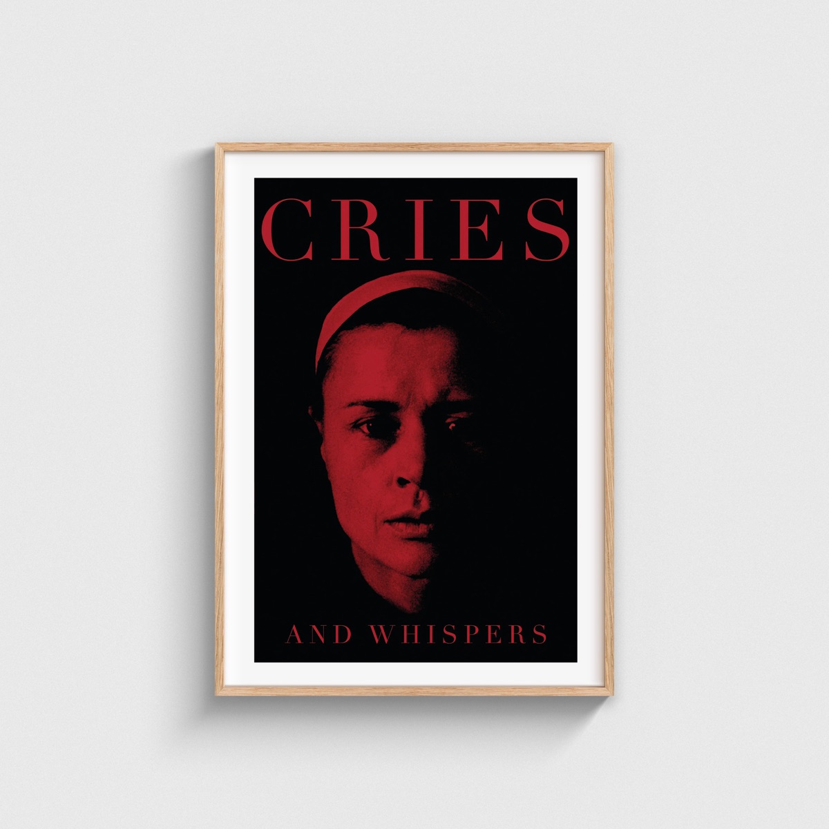 Cries and Whispers film posteri, ahşap çerçeveli tablo