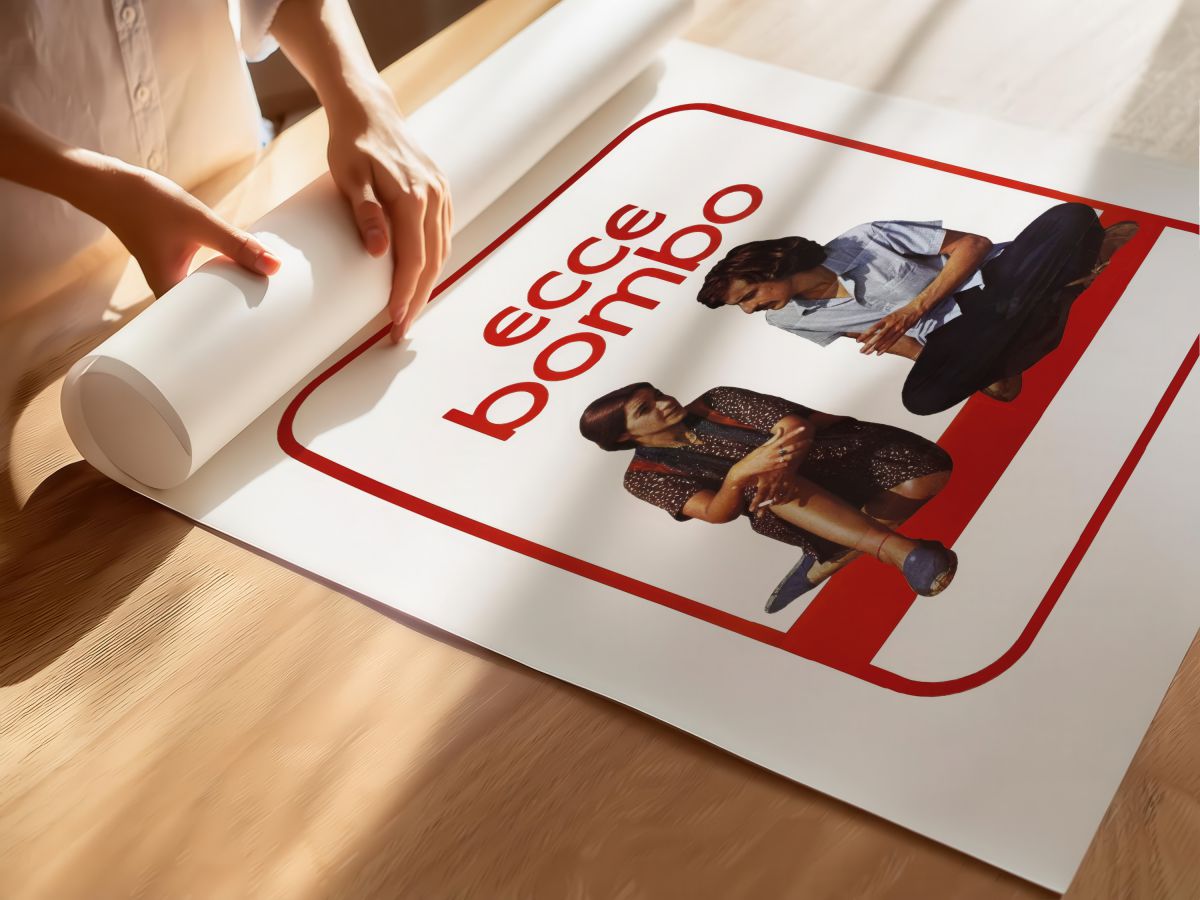 Ecce bombo (1978) Film Posteri, rulo yapılmış çerçevesiz poster
