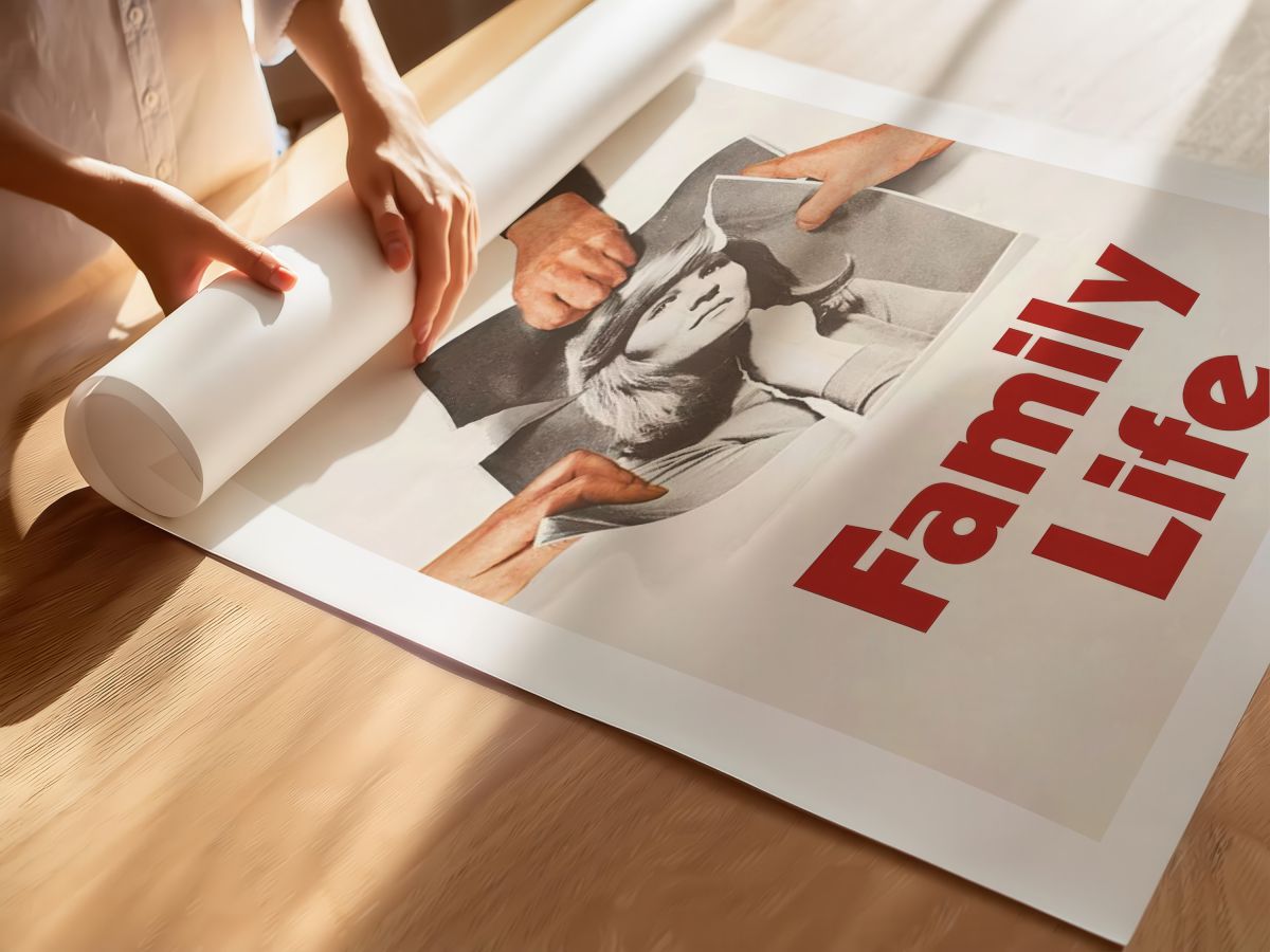 Family Life (1971) Film Posteri, rulo yapılmış çerçevesiz poster