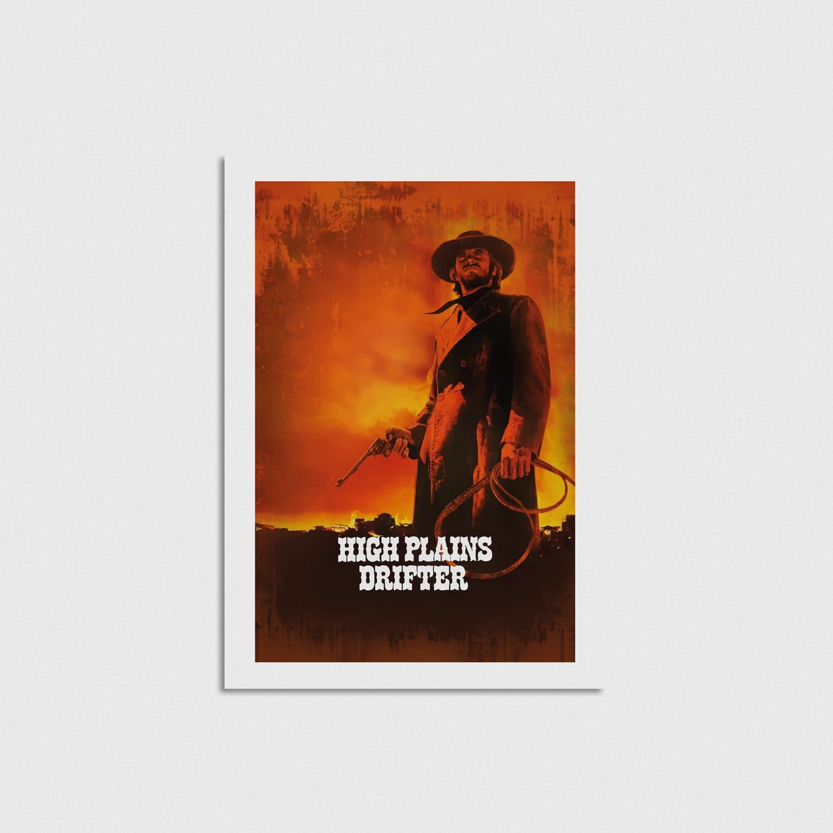 High Plains Drifter film posteri, çerçevesiz poster