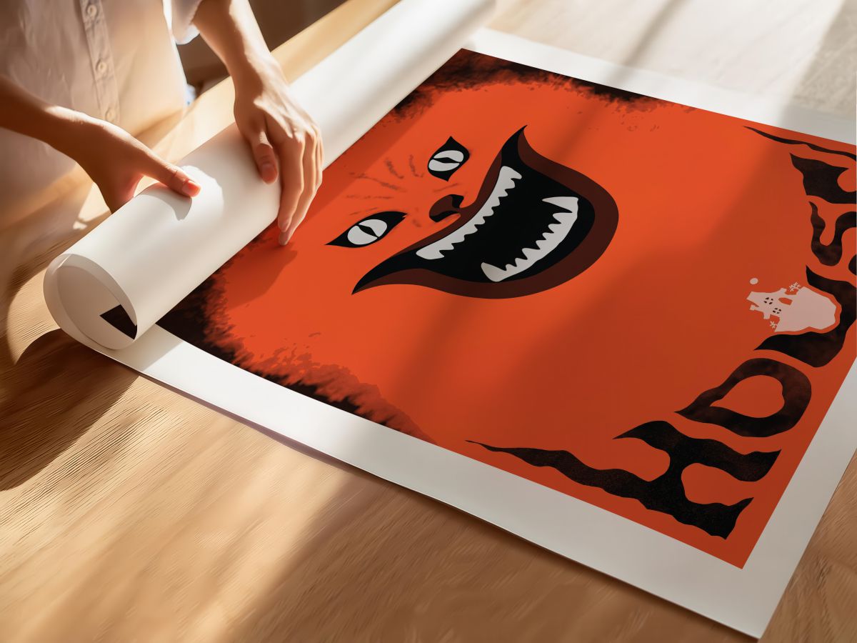 House (1977) Film Posteri, rulo yapılmış çerçevesiz poster
