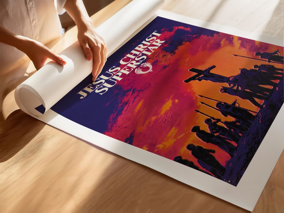 Jesus Christ Superstar (1973) Film Posteri, rulo yapılmış çerçevesiz poster