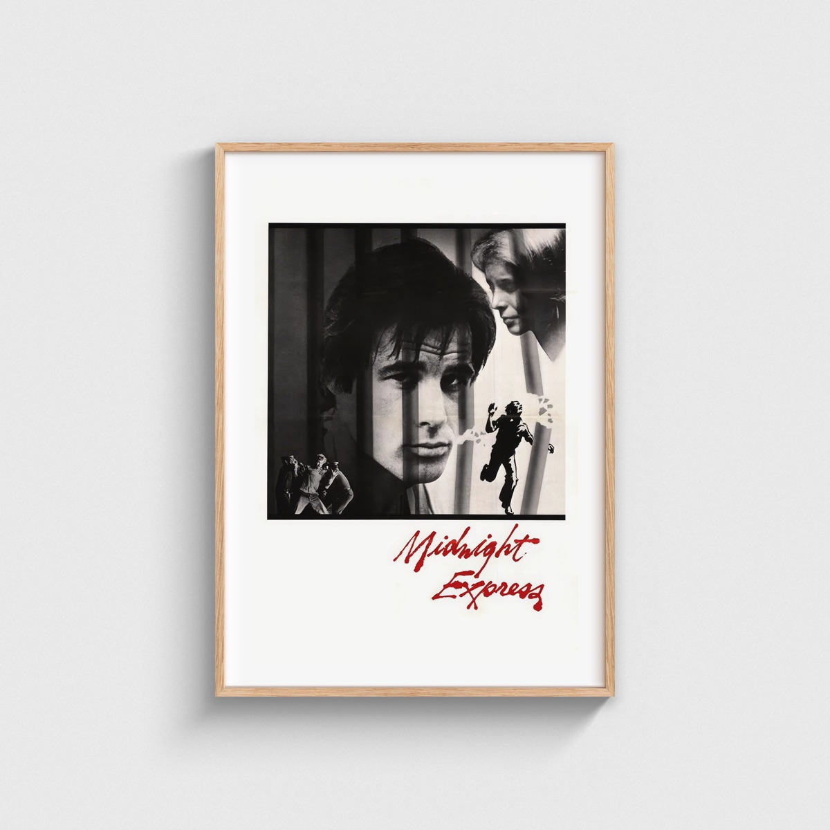 Midnight Express film posteri, ahşap çerçeveli tablo