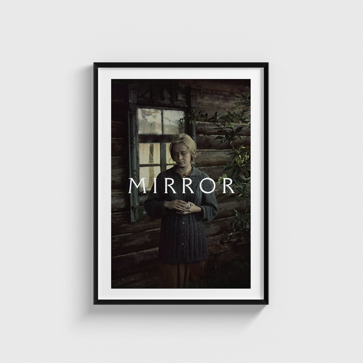 Mirror film posteri, siyah çerçeveli tablo