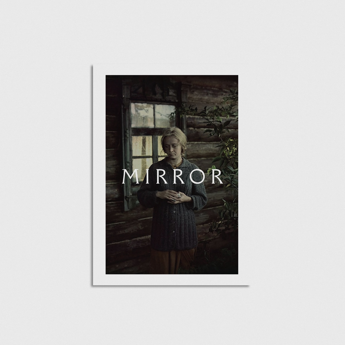 Mirror film posteri, çerçevesiz poster