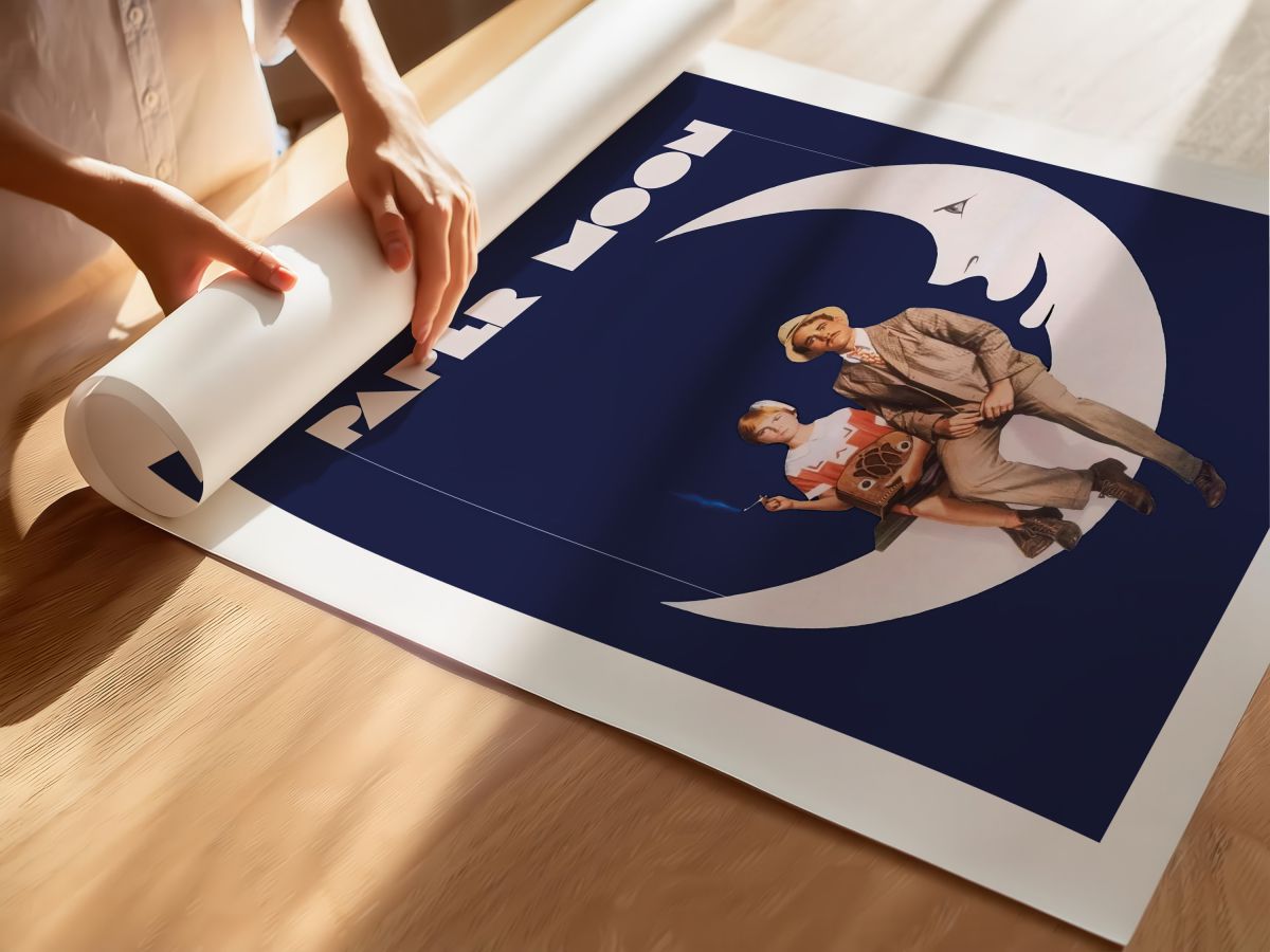 Paper Moon (1973) Film Posteri, rulo yapılmış çerçevesiz poster