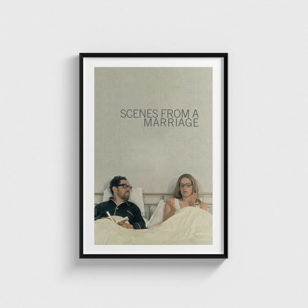 Scenes from a Marriage film posteri, siyah çerçeveli tablo