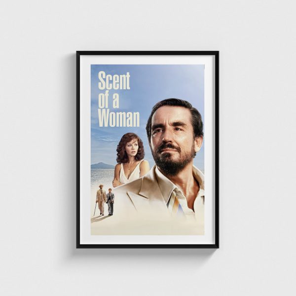 Scent of a Woman film posteri, siyah çerçeveli tablo