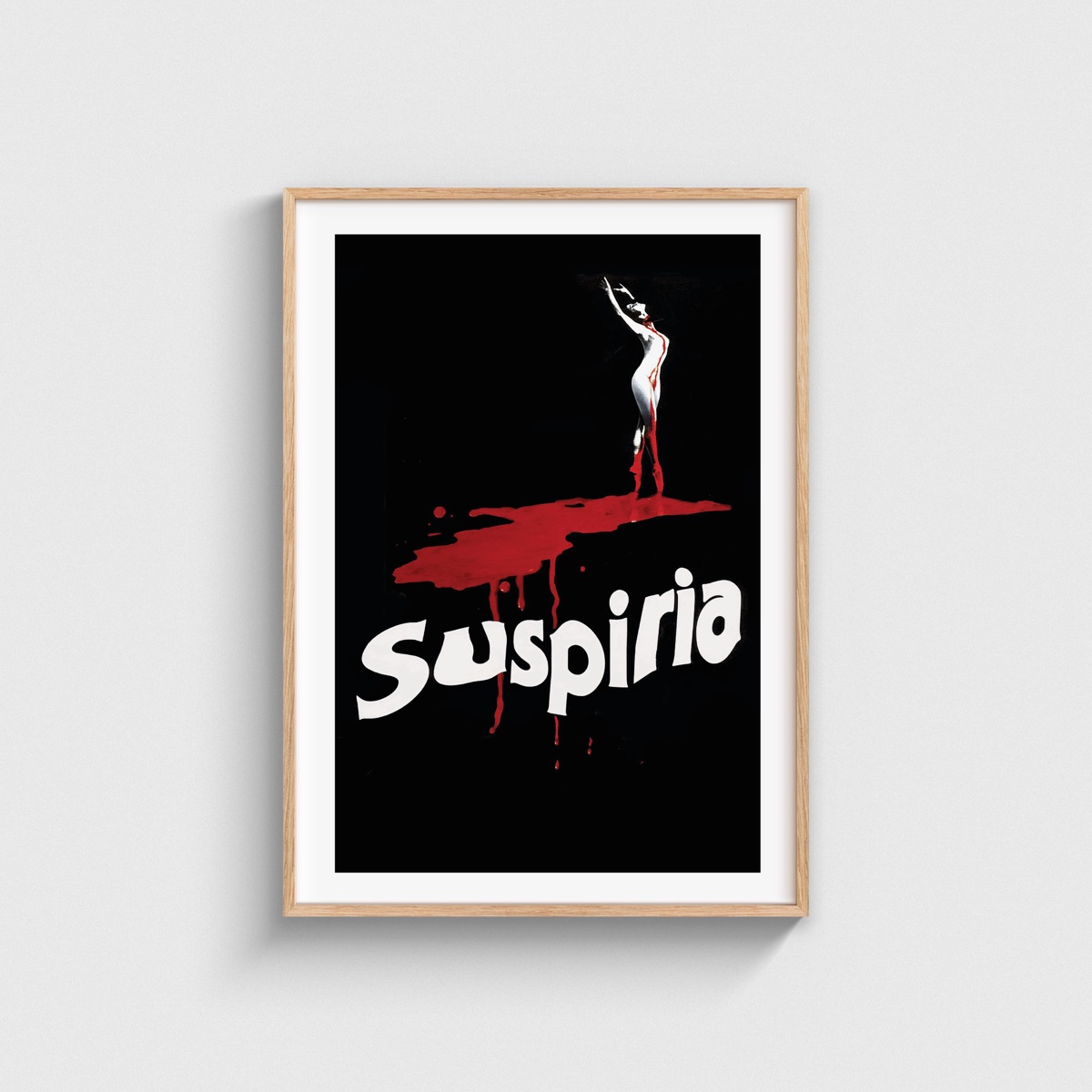 Suspiria film posteri, ahşap çerçeveli tablo