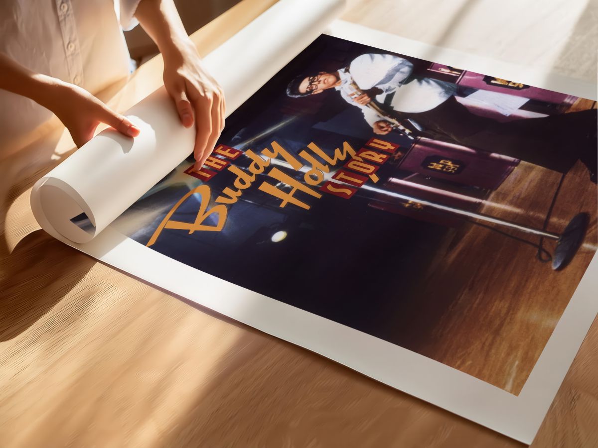 The Buddy Holly Story (1978) Film Posteri, rulo yapılmış çerçevesiz poster
