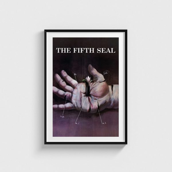 The Fifth Seal film posteri, siyah çerçeveli tablo