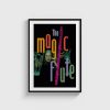 The Magic Flute film posteri, siyah çerçeveli tablo