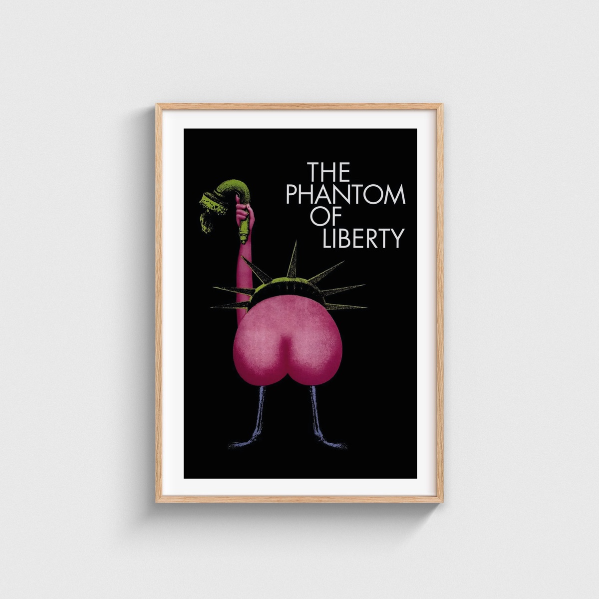 The Phantom of Liberty film posteri, ahşap çerçeveli tablo
