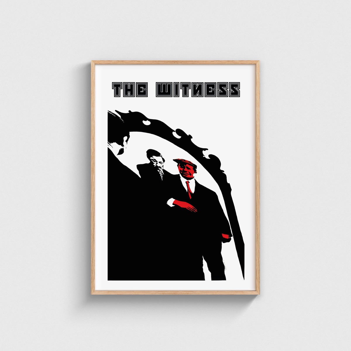The Witness film posteri, ahşap çerçeveli tablo