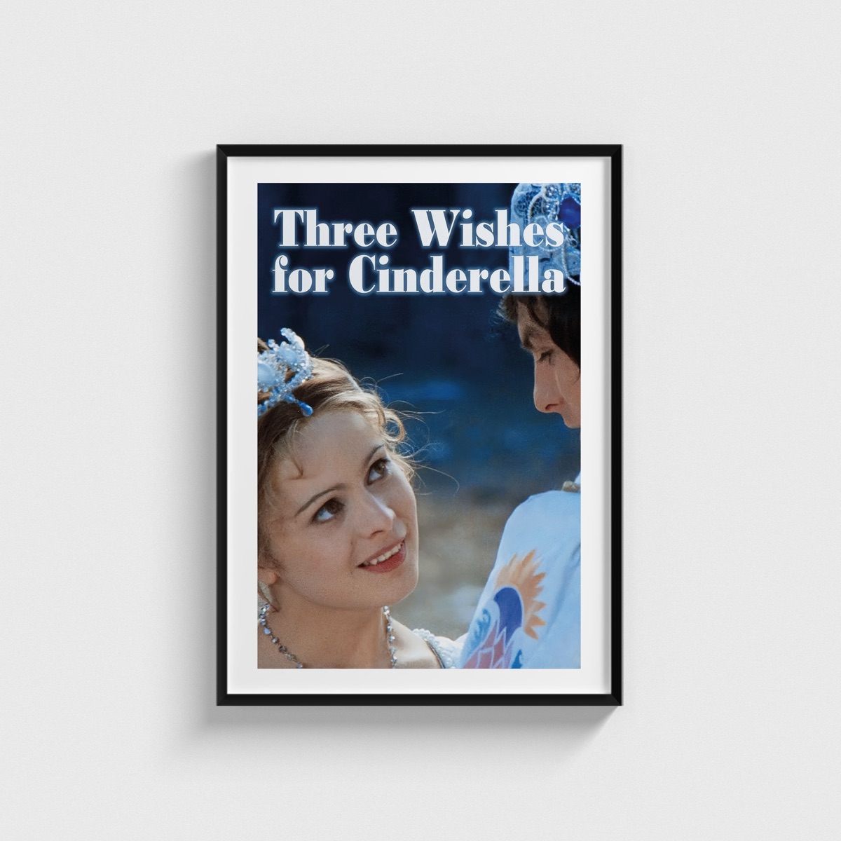Three Wishes for Cinderella film posteri, siyah çerçeveli tablo