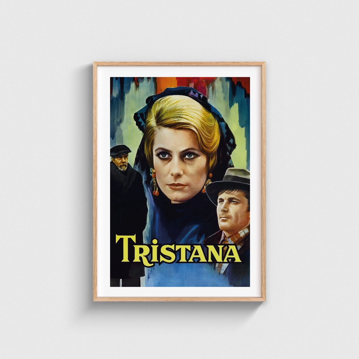 Tristana film posteri, ahşap çerçeveli tablo