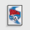 Airplane! film posteri, siyah çerçeveli tablo