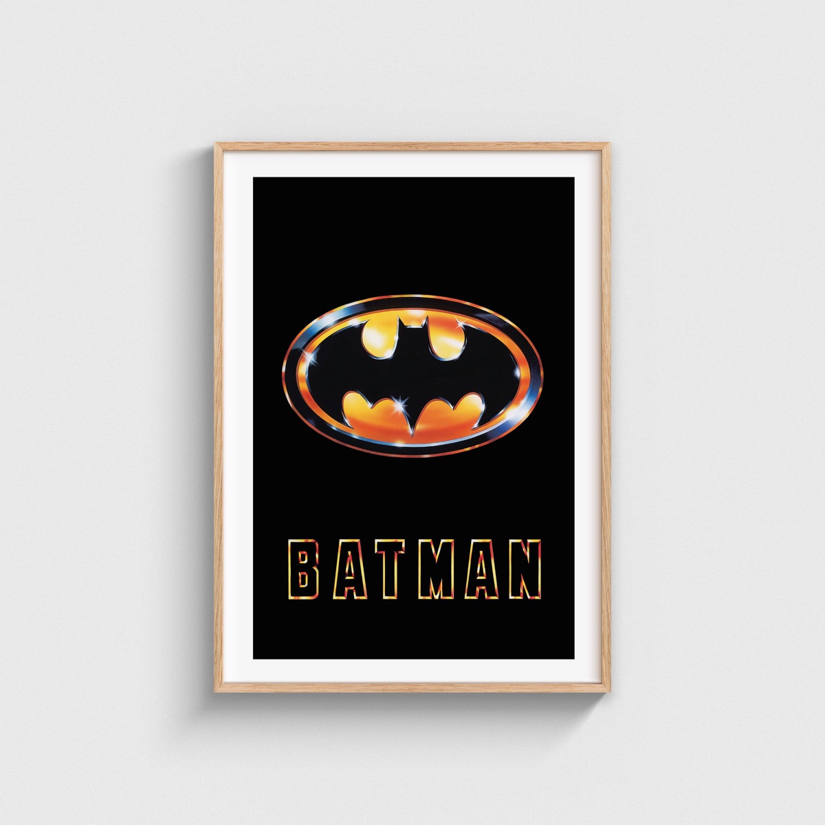 Batman film posteri, ahşap çerçeveli tablo