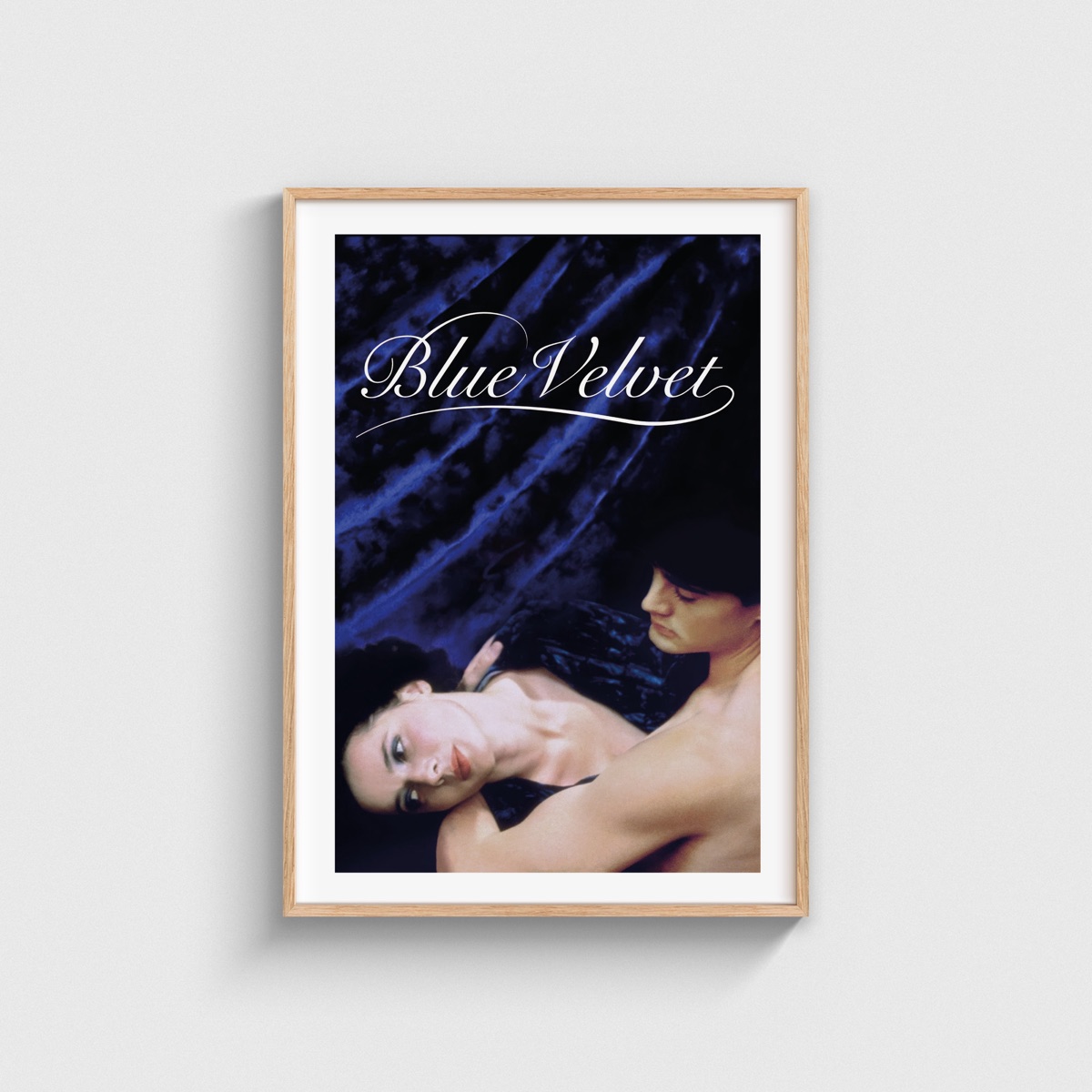Blue Velvet film posteri, ahşap çerçeveli tablo