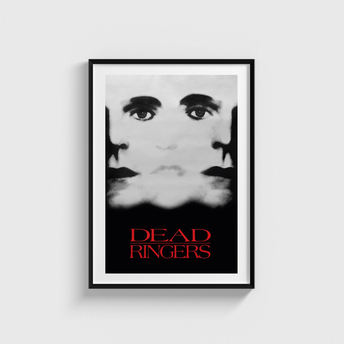 Dead Ringers film posteri, siyah çerçeveli tablo