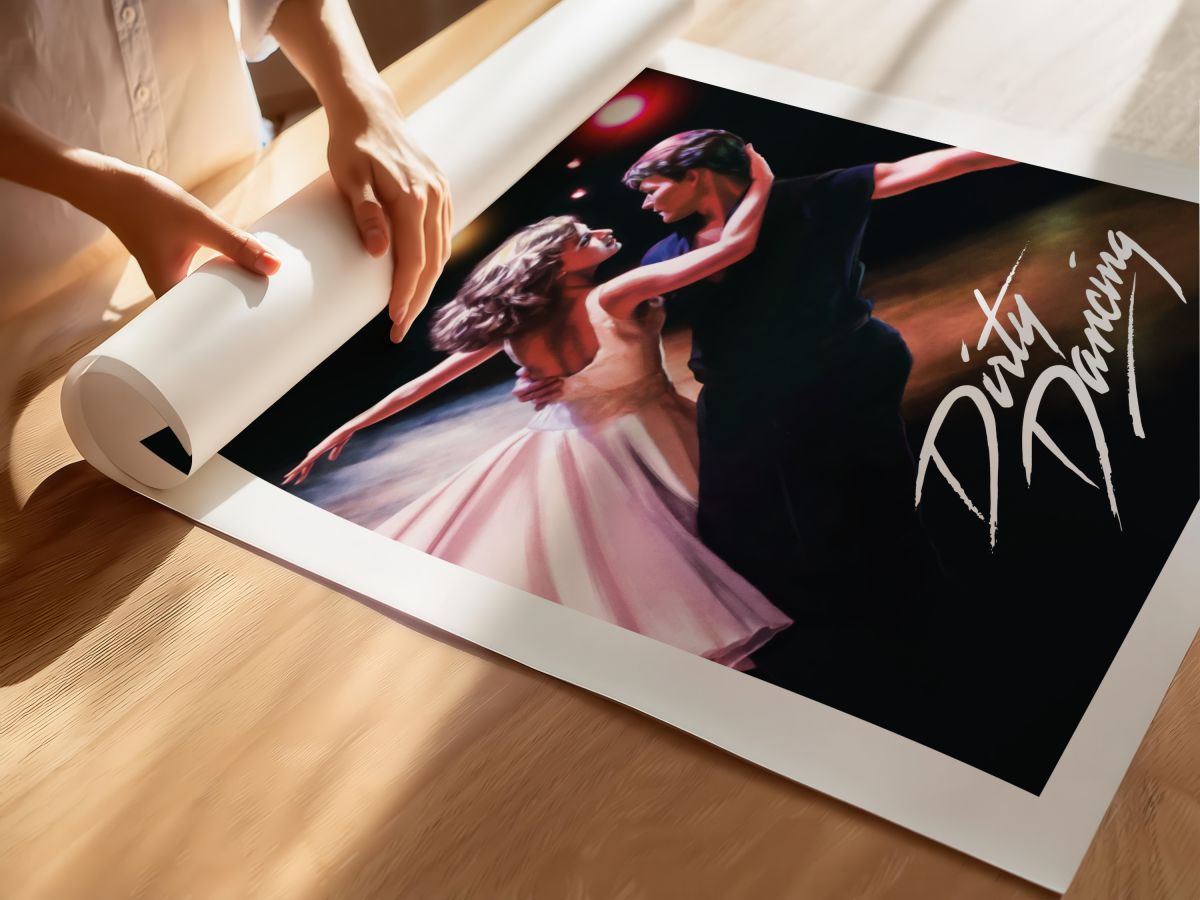 Dirty Dancing (1987) Film Posteri, rulo yapılmış çerçevesiz poster