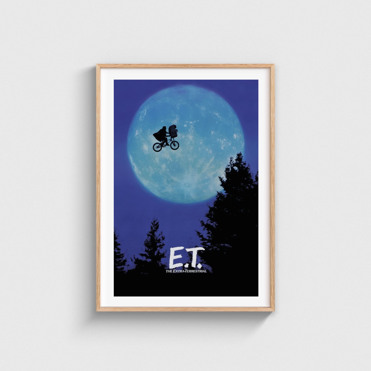 E.T. the Extra-Terrestrial film posteri, ahşap çerçeveli tablo