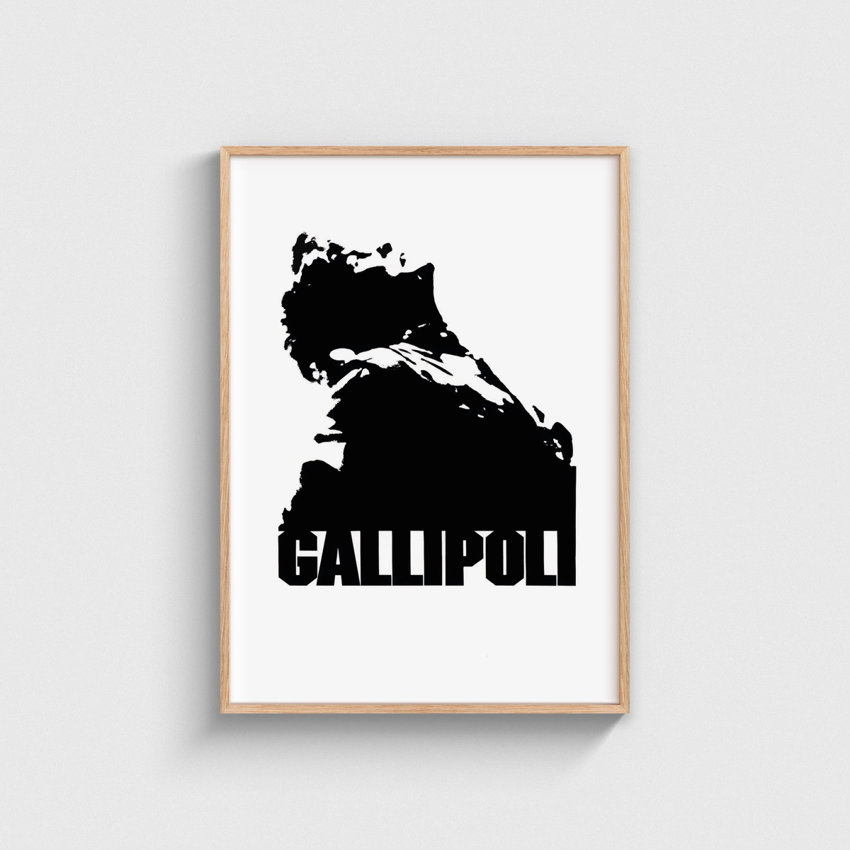Gallipoli film posteri, ahşap çerçeveli tablo