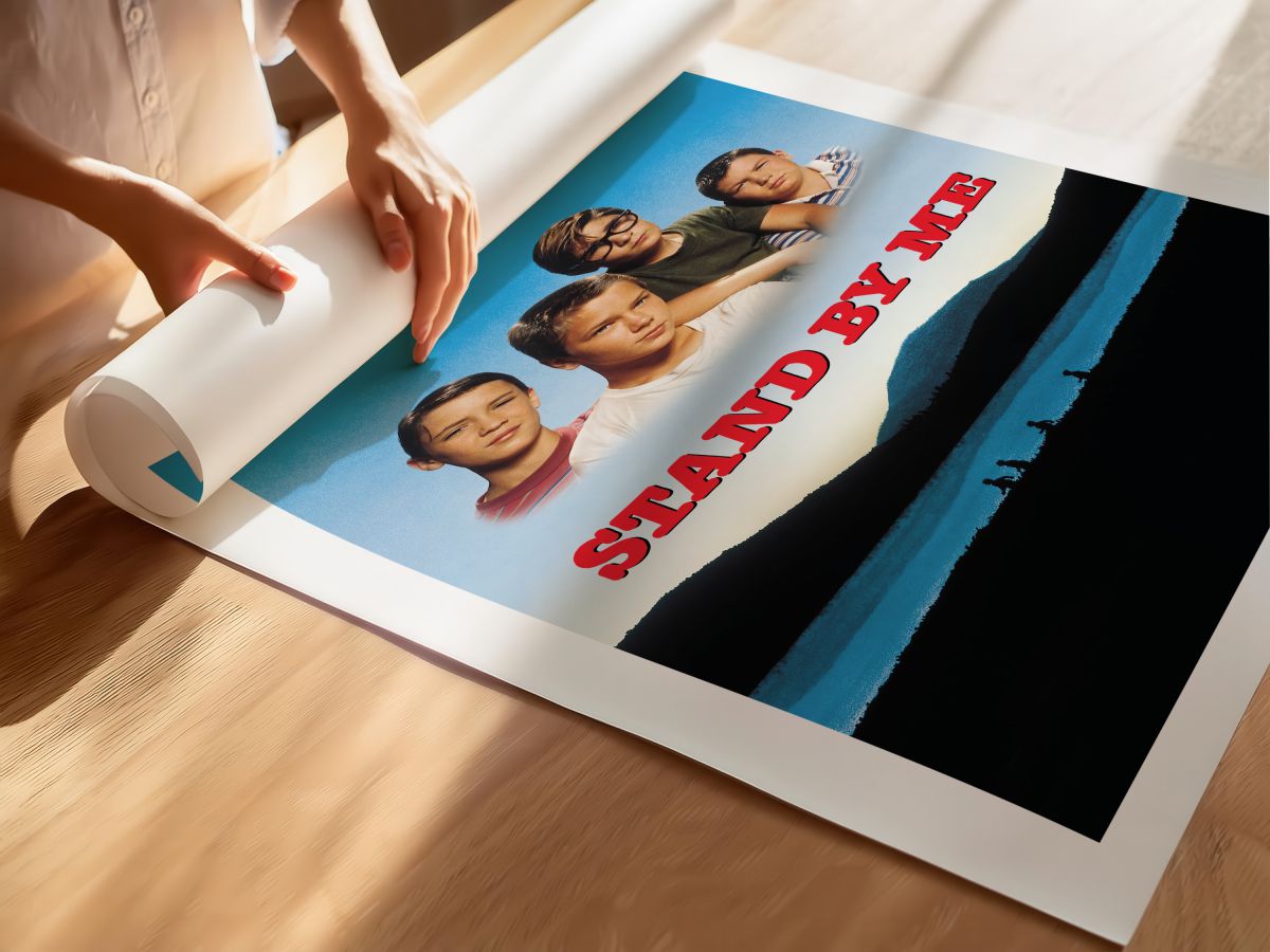 Stand by Me (1986) Film Posteri, rulo yapılmış çerçevesiz poster