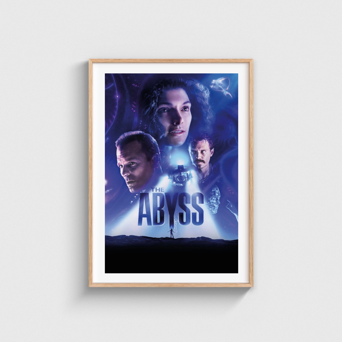 The Abyss film posteri, ahşap çerçeveli tablo