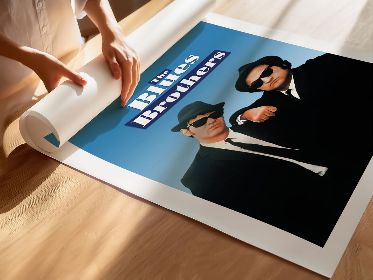The Blues Brothers (1980) Film Posteri, rulo yapılmış çerçevesiz poster